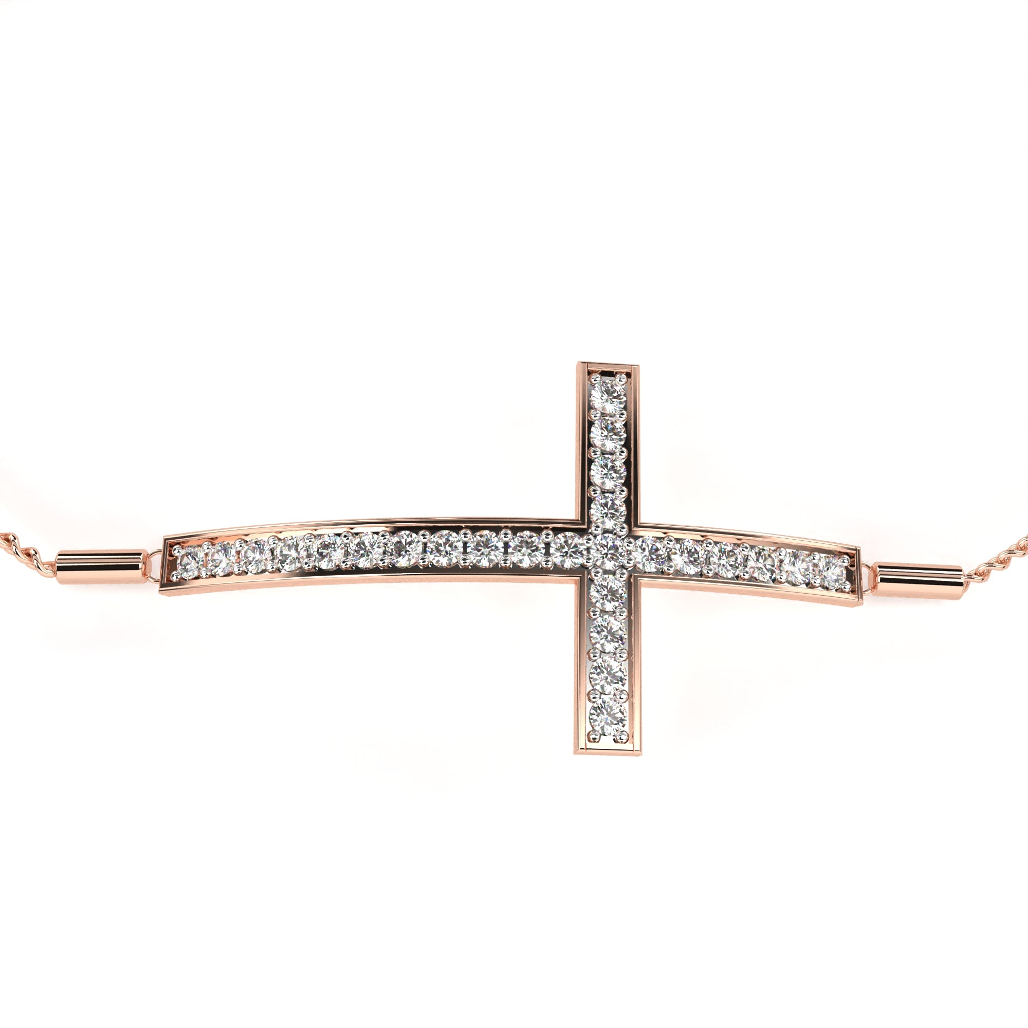 Solitairekart 0.33ct Round Cut Natural Diamond Bracelet-HI Color. VS-SI Clarity